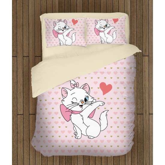 Povlečení do postýlky pro holčičku - Marie Cat Lady
