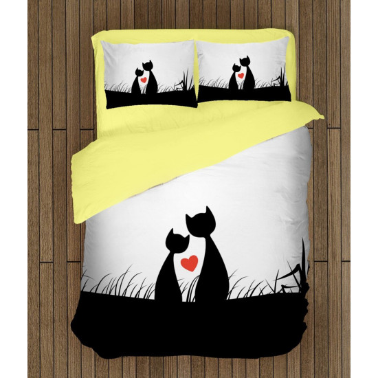 Luxusní povlečení - Cats Love