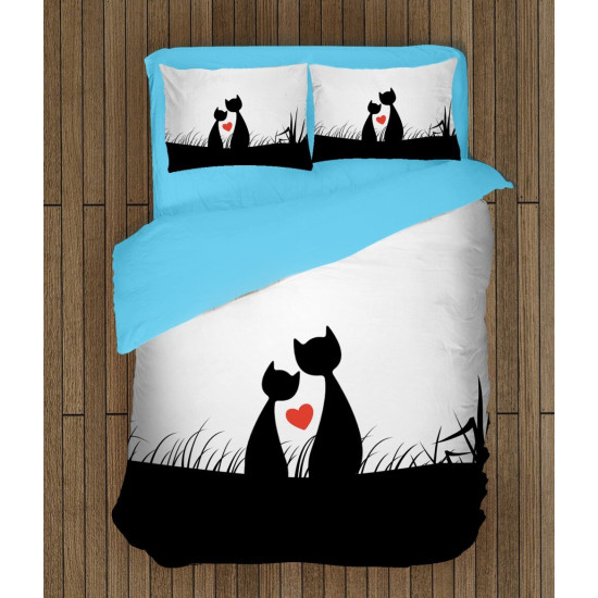 Luxusní povlečení - Cats Love