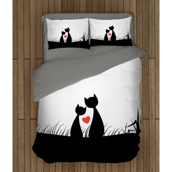 Luxusní povlečení - Cats Love