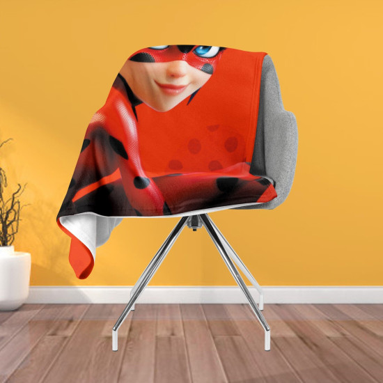 Fleecová deka Kouzelná Beruška a Černý kocour - Miraculous Ladybug
