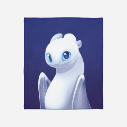 Měkká deka Jak vycvičit draka - Light Fury How to Train Dragon