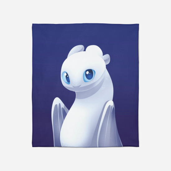 Měkká deka Jak vycvičit draka - Light Fury How to Train Dragon