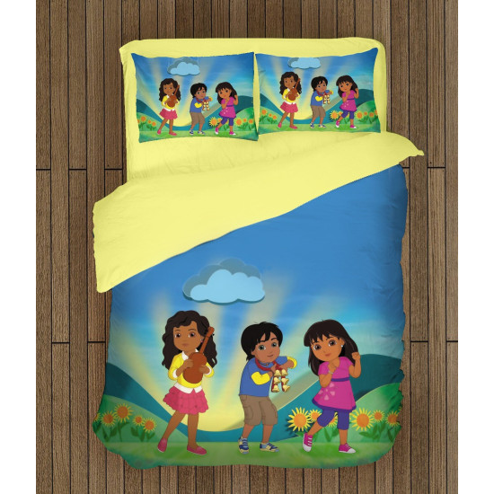 Povlečení na dětskou postýlku - Dora and Friends