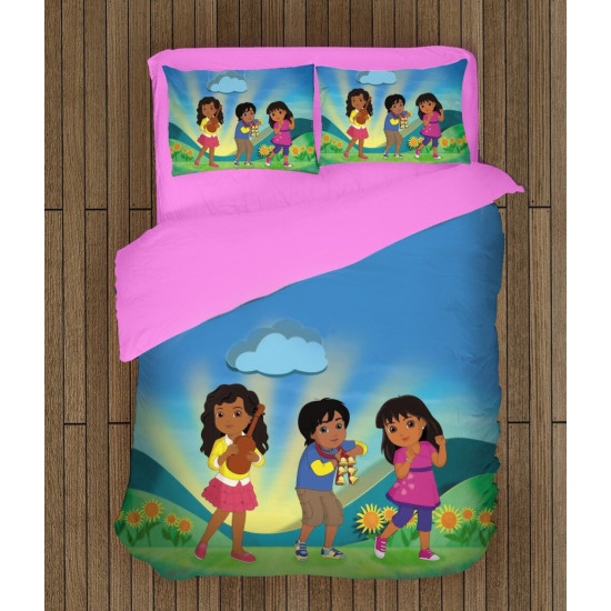 Povlečení na dětskou postýlku - Dora and Friends