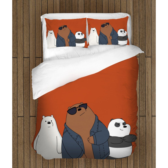 povlečení dětské motivy - We Bare Bears Dark