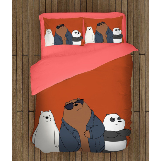 povlečení dětské motivy - We Bare Bears Dark