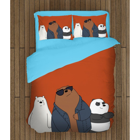 povlečení dětské motivy - We Bare Bears Dark