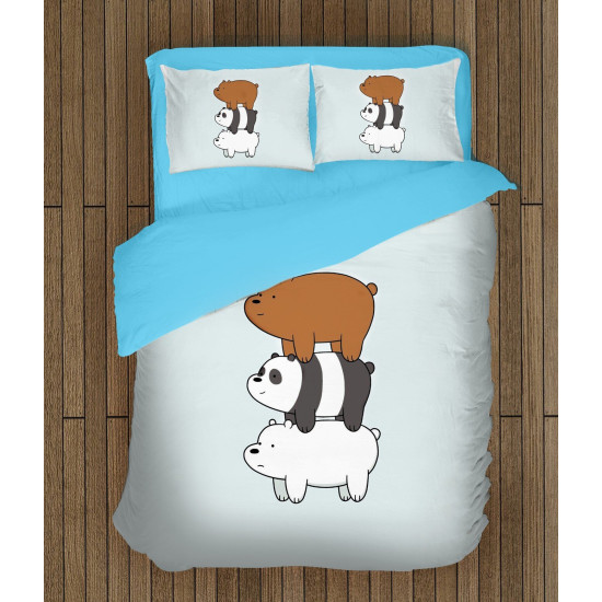 Povlečení na dětskou postýlku - We Bare Bears