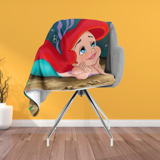 Hebká deka 3D - The Little Mermaid