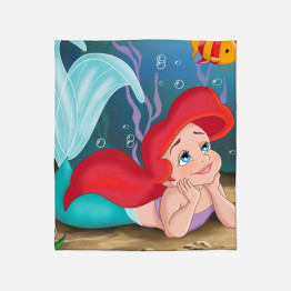 Hebká deka 3D - The Little Mermaid