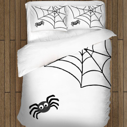 Černobílé povlečení - Spider