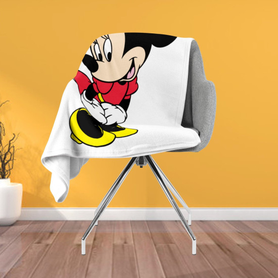Fleecová deka - Minnie Mouse White