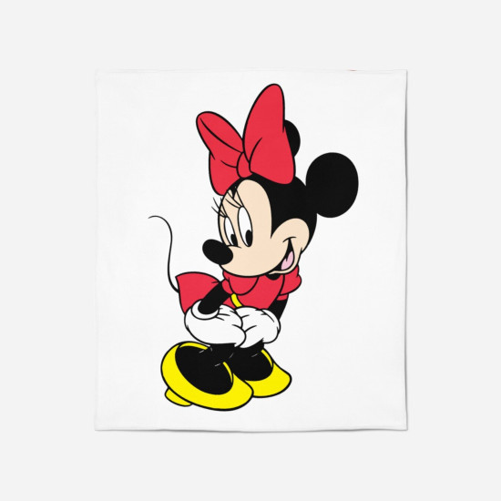 Fleecová deka - Minnie Mouse White