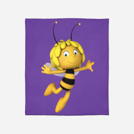 Fialová deka 3D - Maya The Bee