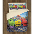 Dětské povlečení s vláčkem Chuggington