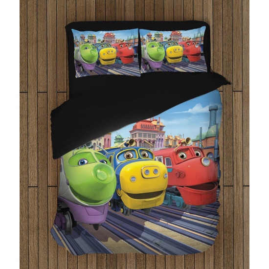 Dětské povlečení s vláčkem Chuggington