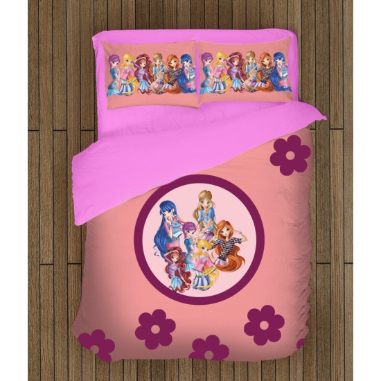3D dětské povlečení Winx Club
