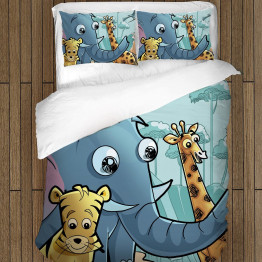 Dětská 3D ložní souprava Zoo