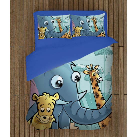 Dětská 3D ložní souprava Zoo