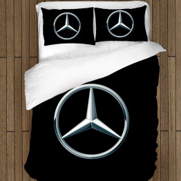 3D povlečení na postel - Mercedes Logo