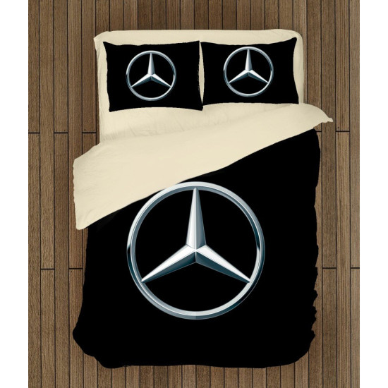 3D povlečení na postel - Mercedes Logo