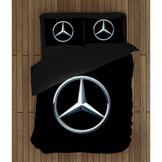 3D povlečení na postel - Mercedes Logo