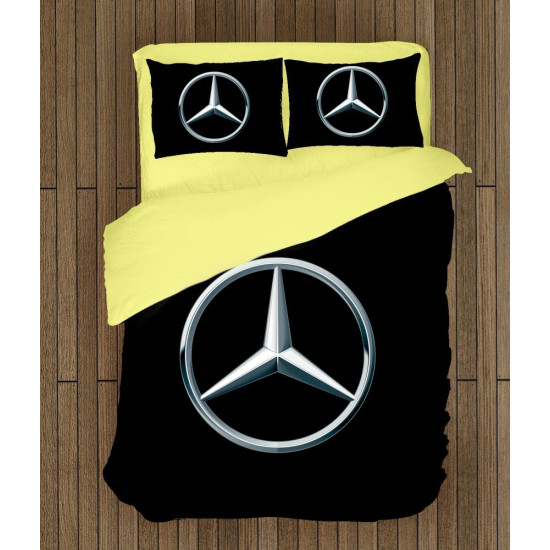 3D povlečení na postel - Mercedes Logo