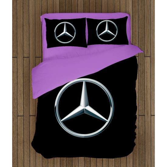 3D povlečení na postel - Mercedes Logo
