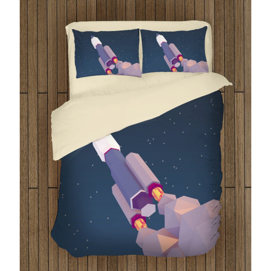 Tmavě modré povlečení - Rocket