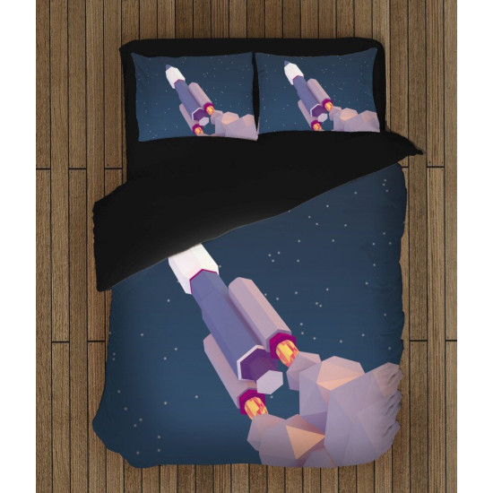 Tmavě modré povlečení - Rocket