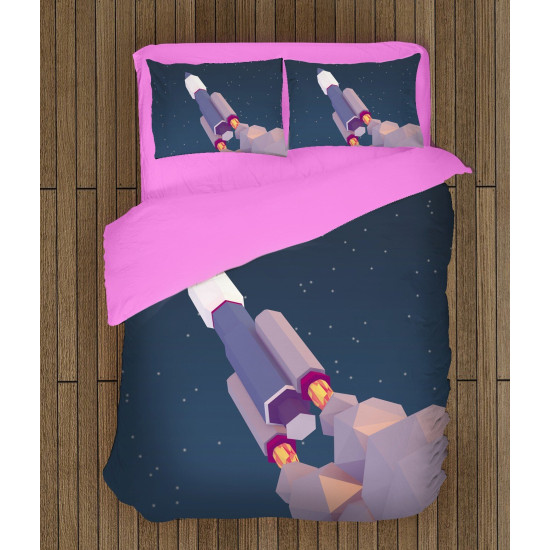 Tmavě modré povlečení - Rocket