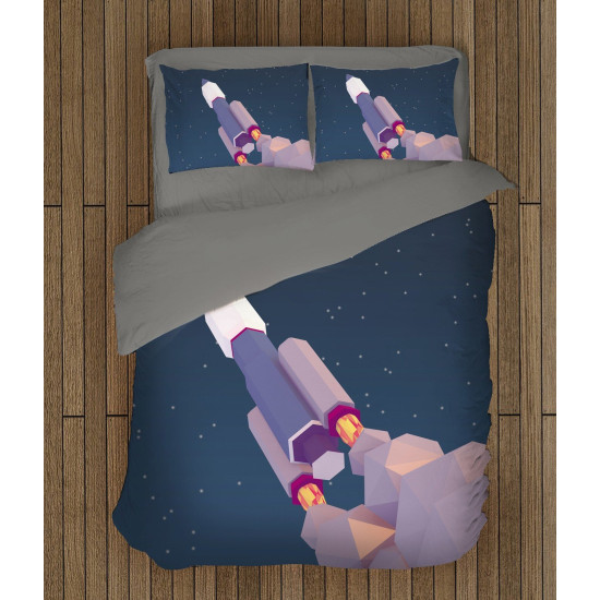 Tmavě modré povlečení - Rocket