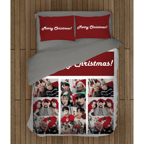 Povlečení vánoční motiv - BTS Christmas