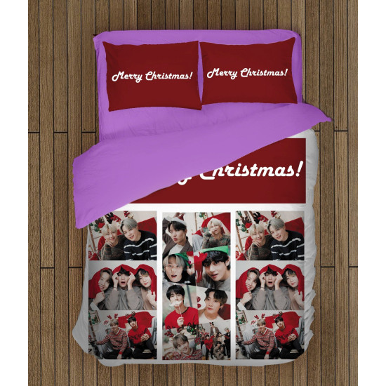 Povlečení vánoční motiv - BTS Christmas