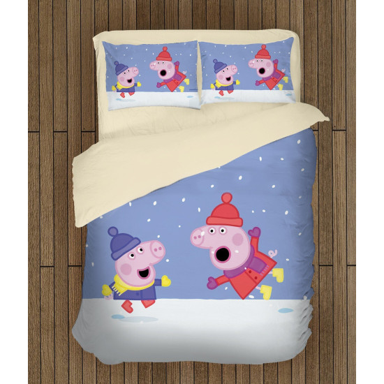Vánoční povlečení pro děti - Peppa Pig Christmas