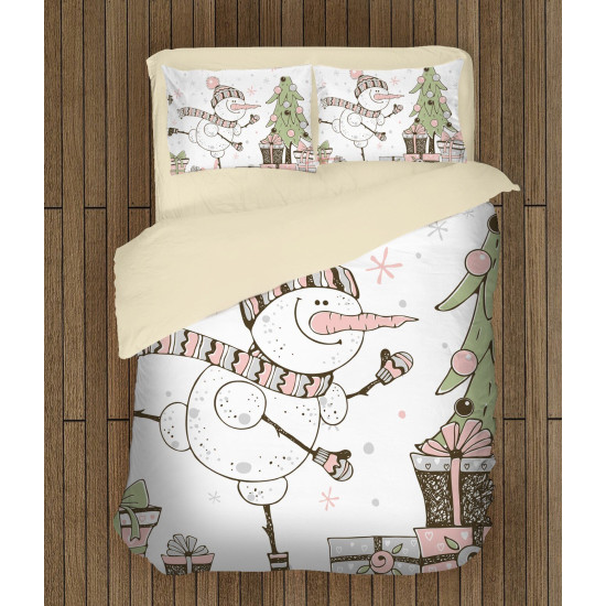 Vánoční povlečení - Snowman Painting