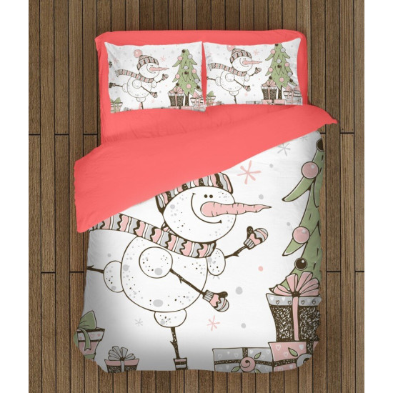Vánoční povlečení - Snowman Painting