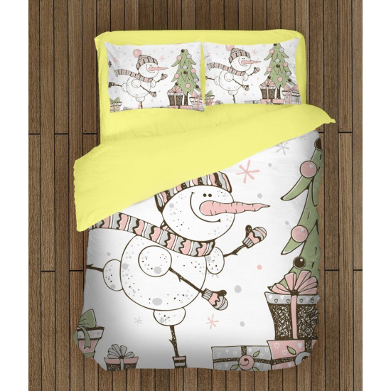 Vánoční povlečení - Snowman Painting