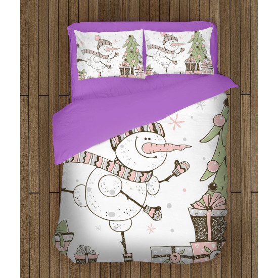 Vánoční povlečení - Snowman Painting