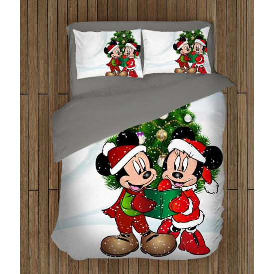 Vánoční povlečení dětské - Christmas Minnie and Mickey
