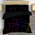 3D povlečení na postel - Digital neon