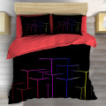 3D povlečení na postel - Digital neon