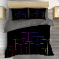 3D povlečení na postel - Digital neon