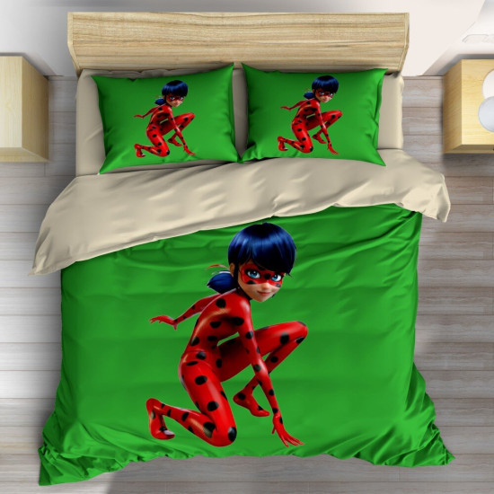 3D povlečení na postel - Ladybug Sitting