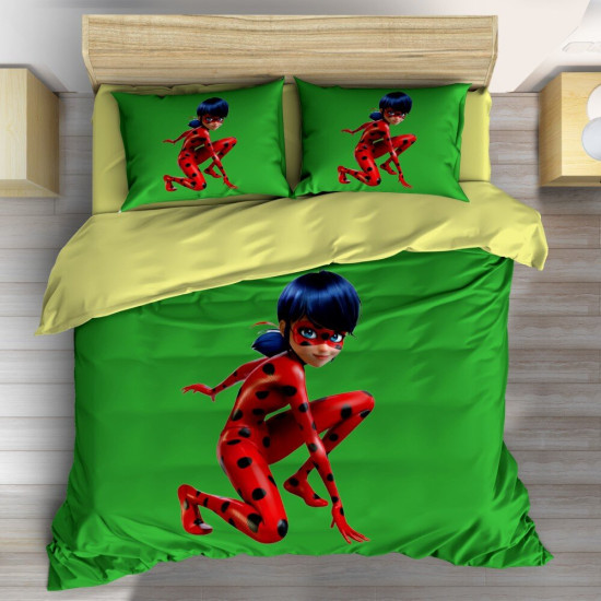 3D povlečení na postel - Ladybug Sitting