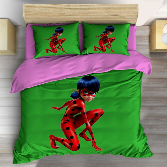 3D povlečení na postel - Ladybug Sitting