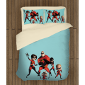 Povlečení s přikrývkou Uzasnakovi - The Incredibles Animation
