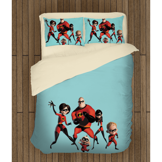 Povlečení s přikrývkou Uzasnakovi - The Incredibles Animation
