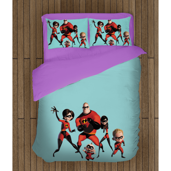Povlečení s přikrývkou Uzasnakovi - The Incredibles Animation